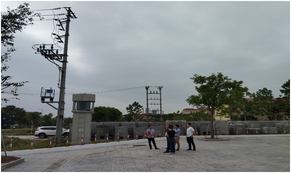 Sở Công Thương kiểm tra công tác nghiệm thu hoàn thành hạng mục công trình điện dự án: Xây dựng công viên văn hóa cộng đồng huyện Kim Sơn, tỉnh Ninh Bình.